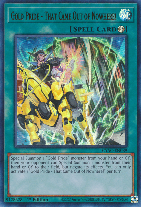Gold Pride - That Came Out of Nowhere! - Yugipedia