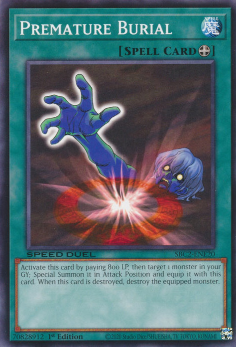 yugioh burial cards Faded premature burial. I used to have this card in my deck may be 1st or Unlimited Edition Card of Burial Magic Card