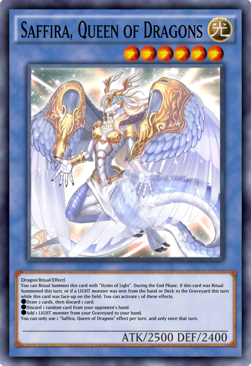 Yugioh saffira queen of dragons