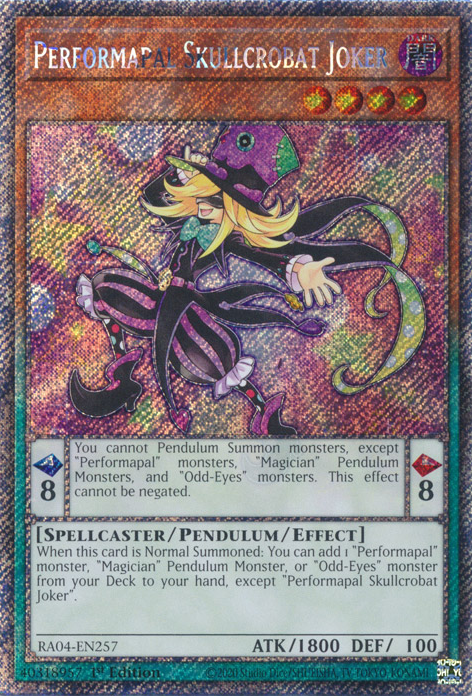 その他 jokar Performapal Skullcrobat Joker - Yugipedia