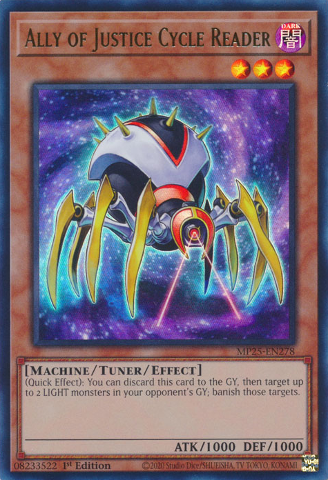 yugioh card reader Ally of Justice Cycle Reader