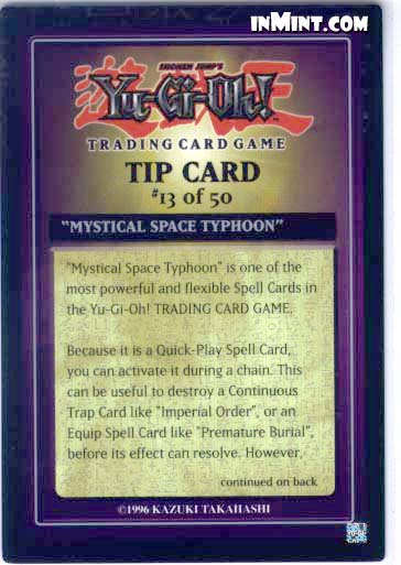 Yu-Gi-Oh Mystical Space Typhoon DB1-EN031 Super Rare Lightly Played