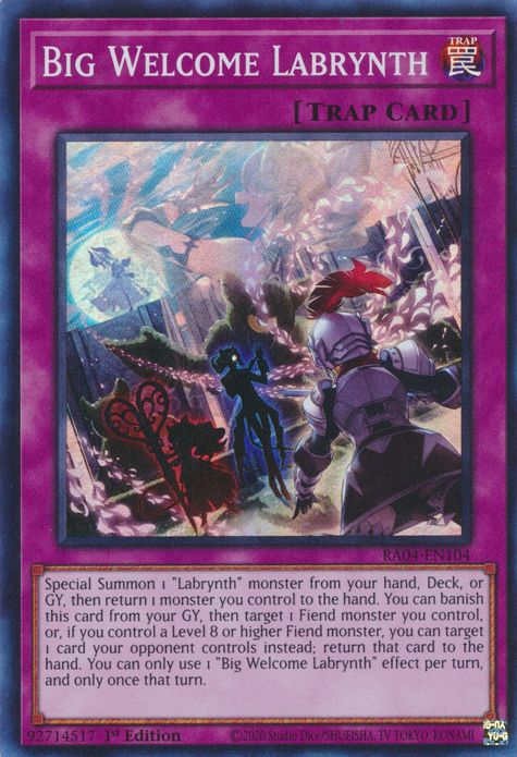 遊戯王 英語版 ビッグウェルカム・ラビュリンス レリーフ OP23