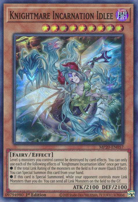 Yu-Gi-Oh Albtraumritterin Verkörperung Idlee SECRET RARE DANE-DE017