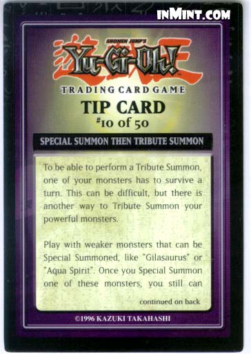 Special Summon then Tribute Summon - Yugipedia