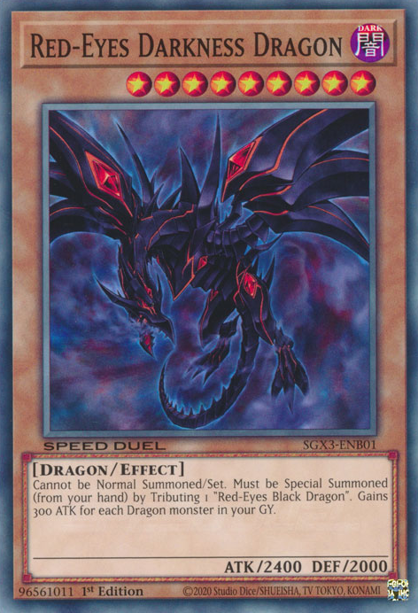 yugioh cards red eyes black dragon