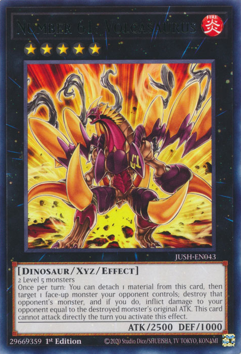 Number 61: Volcasaurus - Yugipedia