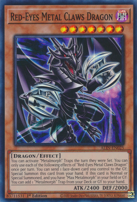 Rotäugiger Metallklauen-Drache (Red-Eyes Metal Claws Dragon)
