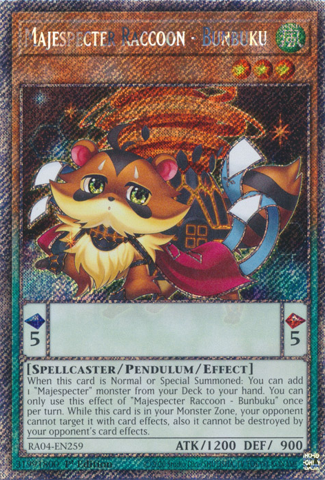 yugioh majespecter cards Raccoon - Bunbuku Type monster YuGiOh Trading Card Game Maze