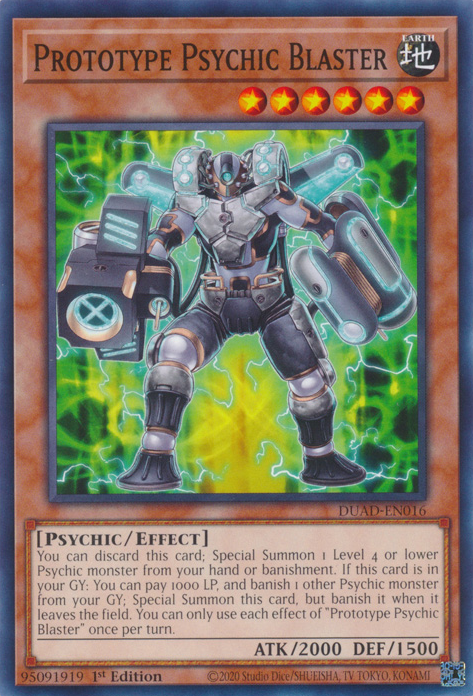 Prototype Psychic Blaster - Yugipedia