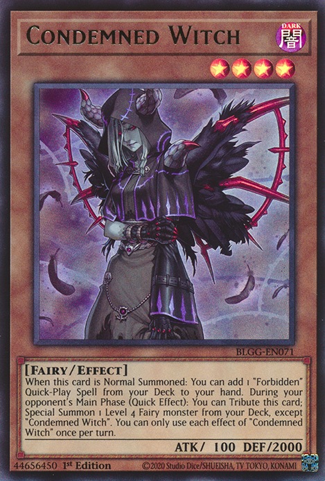 遊戯王OCG CONDEMNED WITCH 20th psa10 Condemned Witch - Yugipedia