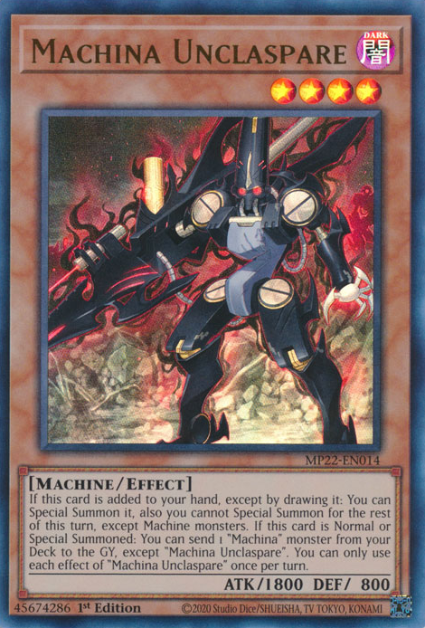 Machina Unclaspare - Yugipedia