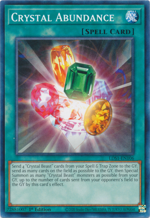 Crystal Abundance Yugipedia Yu Gi Oh Wiki