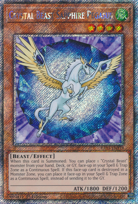 Crystal Beast Sapphire Pegasus - Yugipedia