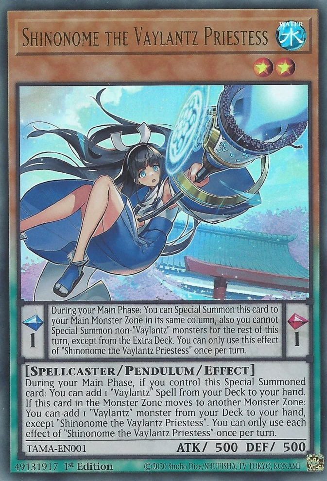 Shinonome the Vaylantz Priestess - Yugipedia