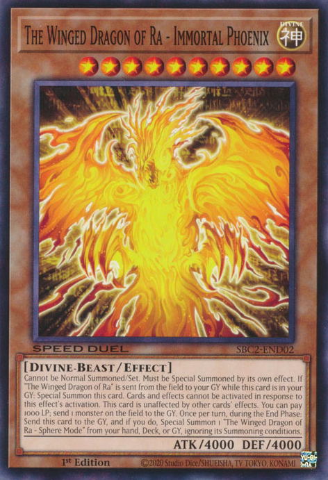 Yu-Gi-Oh card the winged dragon of ra outlet