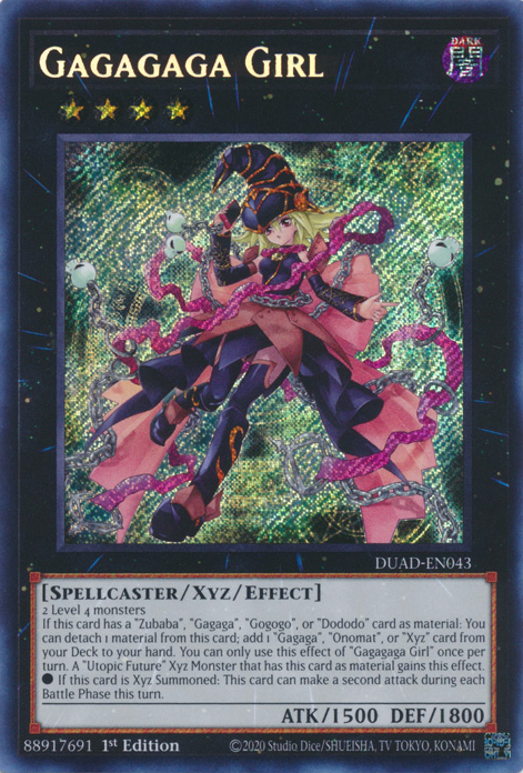 遊戯王 DUAD-EN043 ガガガガガール Gagagaga Girl (英語版 1st Edition スターライトレア) Duelist’s Advance DUAD-EN043 - Gagagaga Girl - Starlight Rare - Duelist's Advance