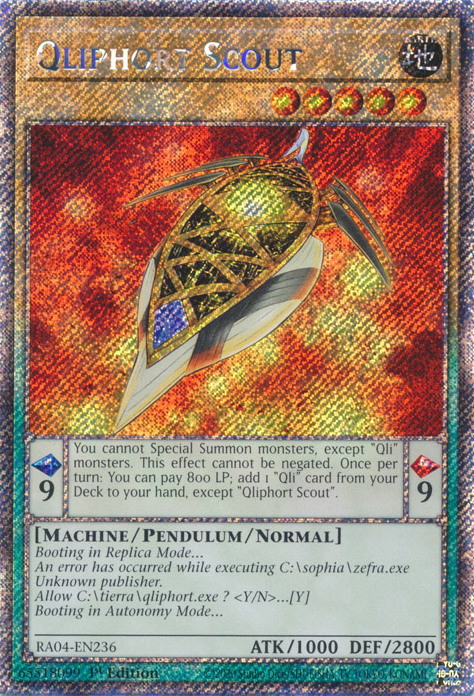 yugioh qli cards Qliphort Scout PEVO Super Rare - 1st ed main image 0