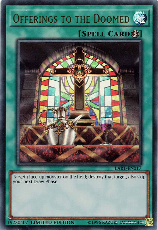 Yu-gi-oh offering to the doomed op01-fr023