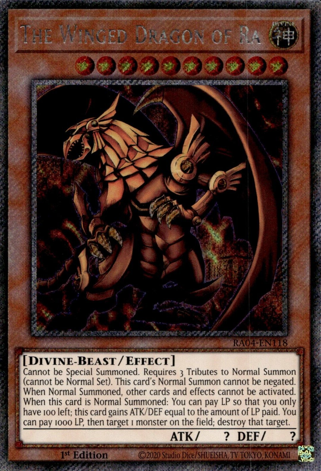 The Winged Dragon of Ra JUMP-EN045 Magazine Ultra *Legal