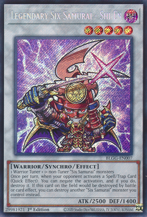 stringsergeon様【希少】 NO.500T 1/4 Anno2001 Legendary Six Samurai - Shi En - Yugipedia