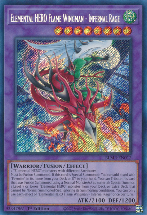 Elemental HERO Flame Wingman - Infernal Rage - Yugipedia - Yu-Gi-Oh! wiki