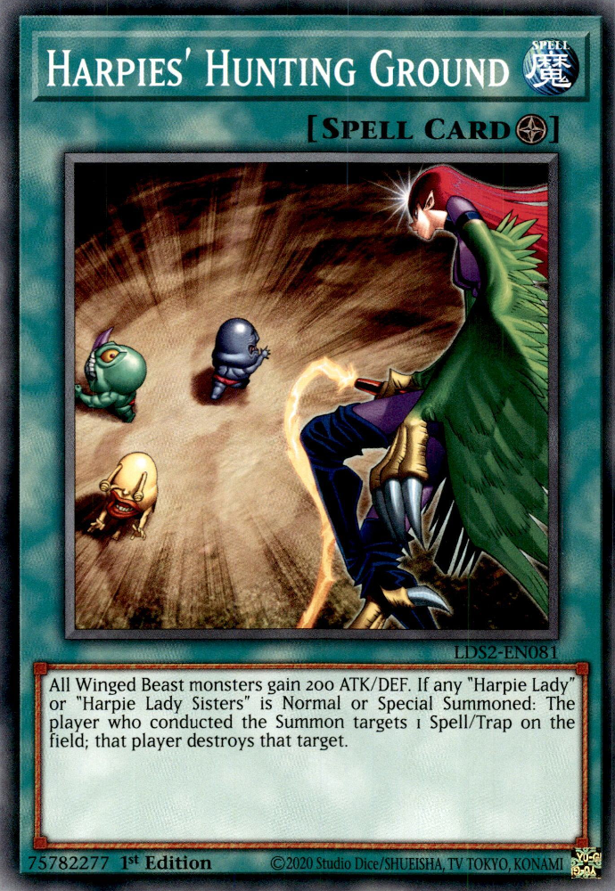 Yu-gi-oh the hunting ground lcjw-fr102 harpies 1st 
