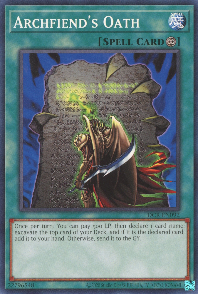 Archfiend's Oath - Yugipedia Archfiend's Oath - Yugipedia