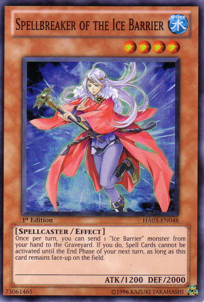 YU-GI-OH Zauberbrecherin der Eisbarriere Super Rare HA03-DE048