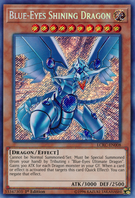 Yugioh Blue-Eyes Shining Dragon DPRP-EN026 1st Edition Common