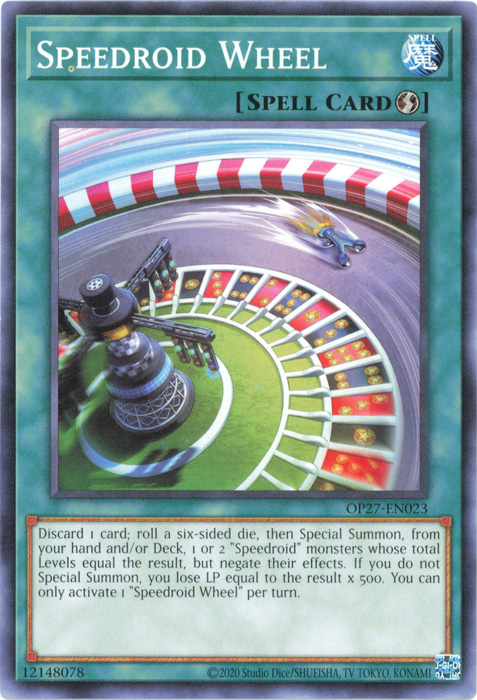 yugioh deck wheel Yu-Gi-Oh! Trading Card Game LED8-EN007 Speedroid Wheel | 1st Edition | Super Rare Card