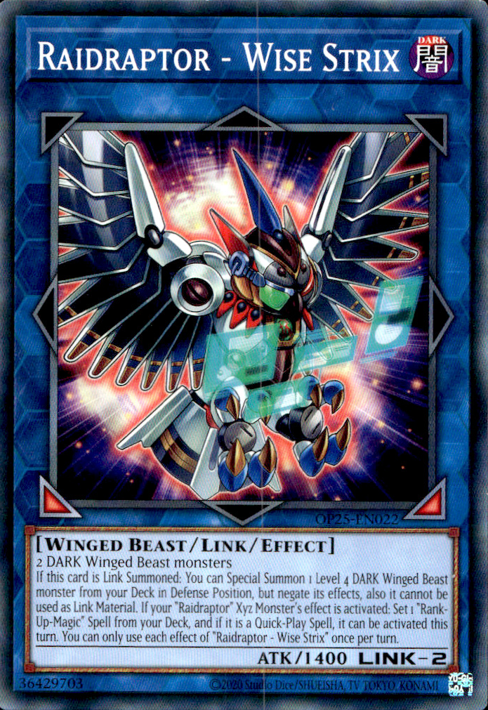 Raidraptor - Wise Strix - Yugipedia