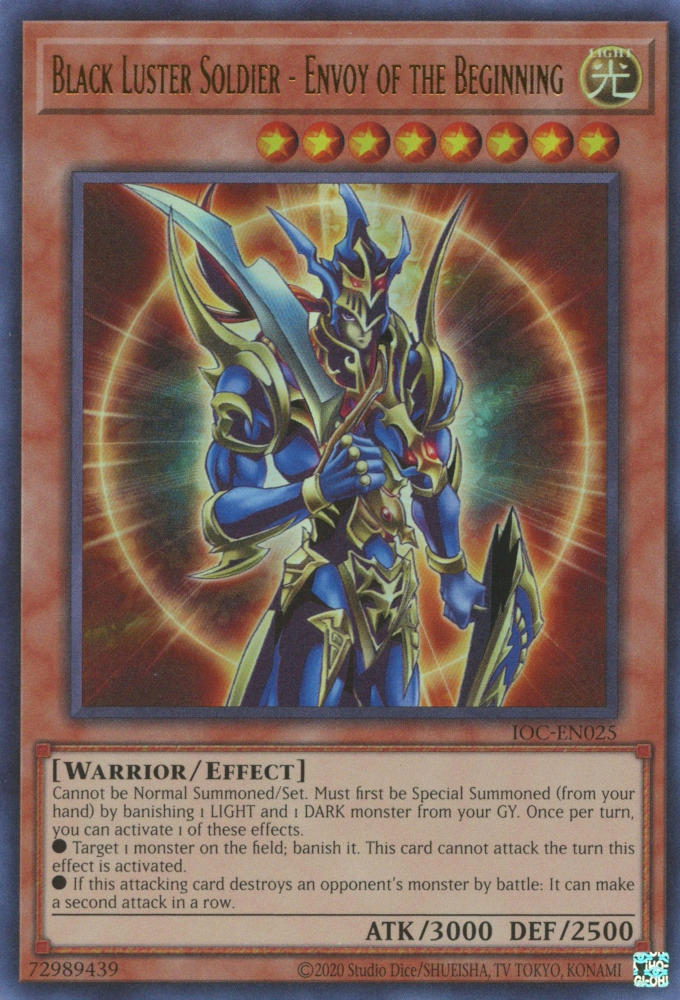 Yu-Gi-Oh yugioh Black Luster Soldier Super Rare Initial First Japan c514