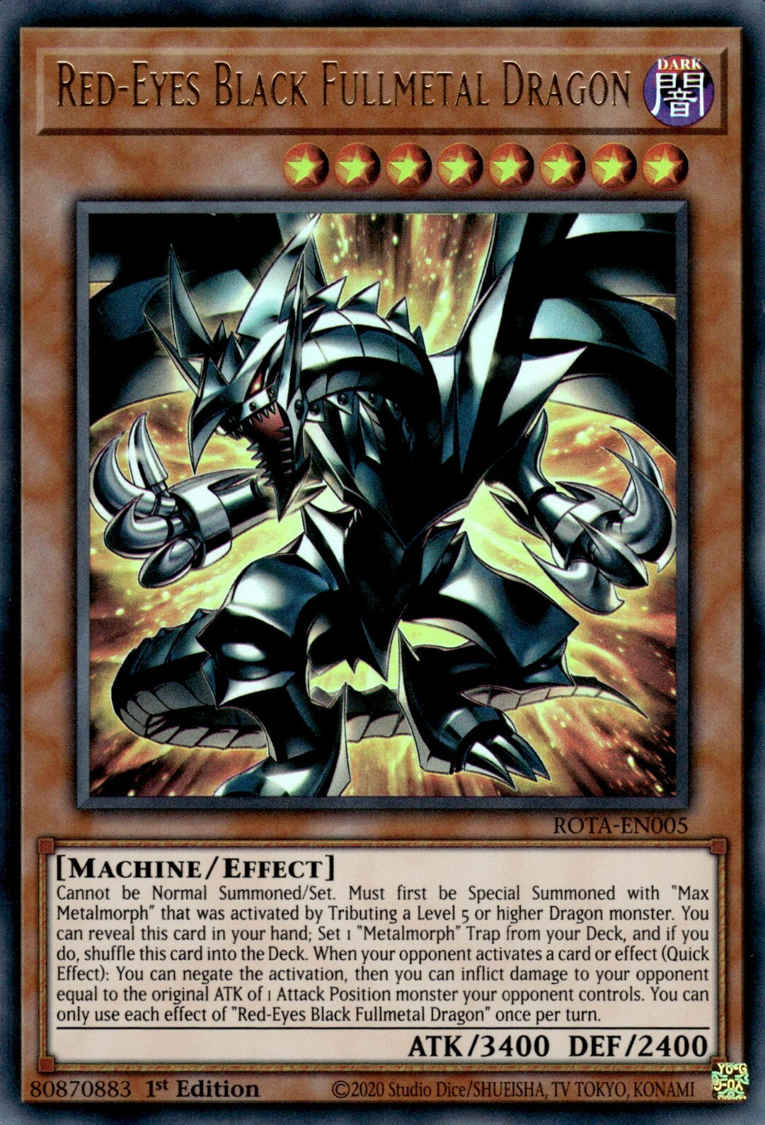 Red-Eyes Black Fullmetal Dragon - Yugipedia