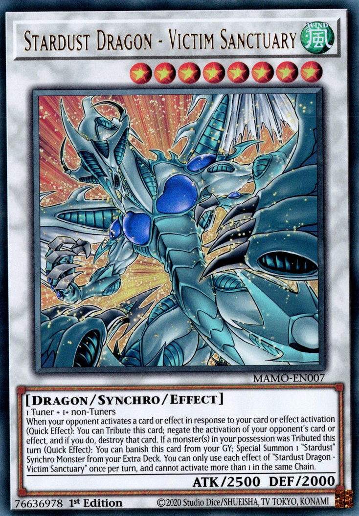 Stardust Dragon - Victim Sanctuary - Yugipedia