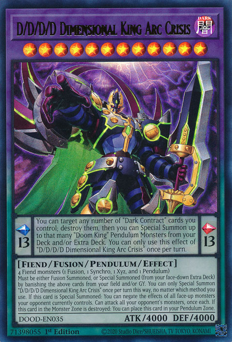 D/D/D/D Dimensional King Arc Crisis - Yugipedia
