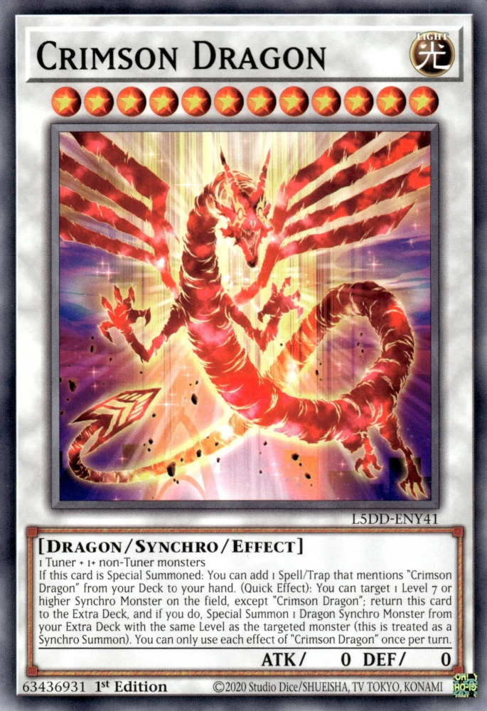 Crimson Dragon (card) - Yugipedia