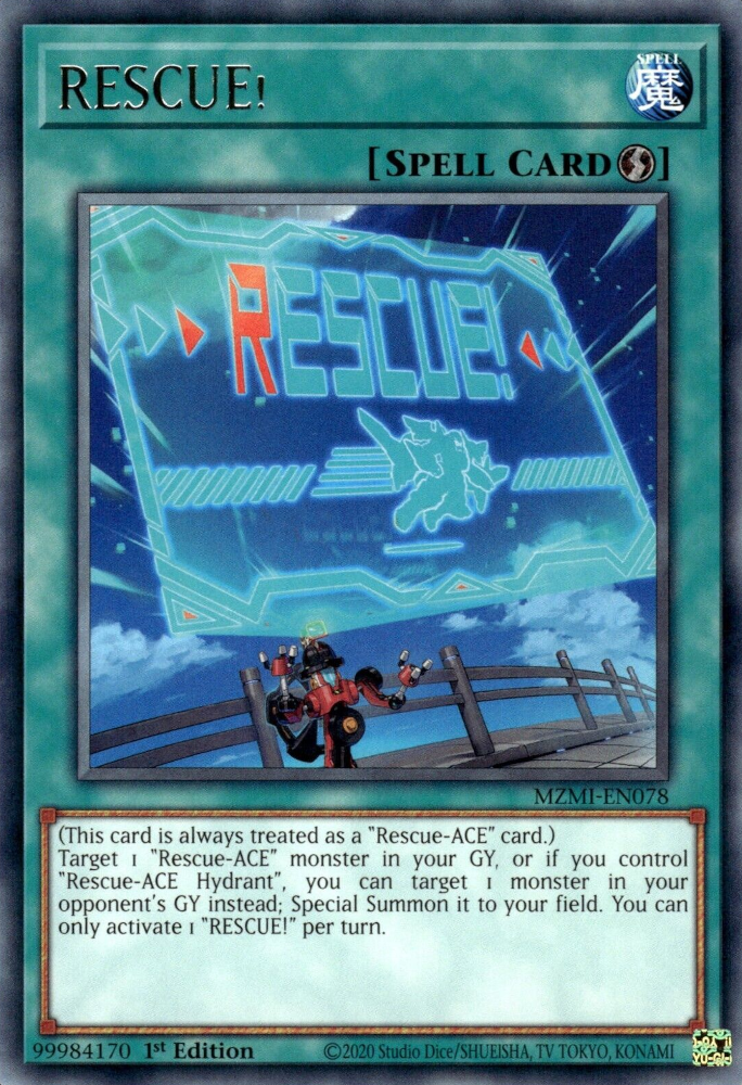 rescue cards yugioh RESCUE! AMDE-EN009 Yu-Gi-Oh! Card