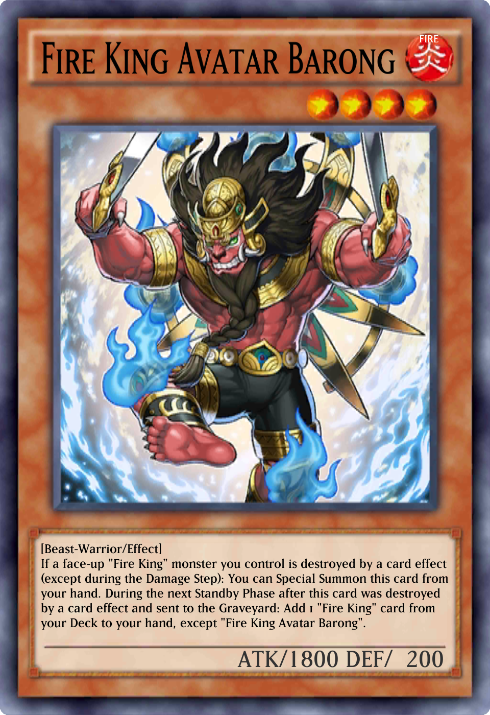 Fire King Avatar Rangbali - Yugipedia - Yu-Gi-Oh! wiki