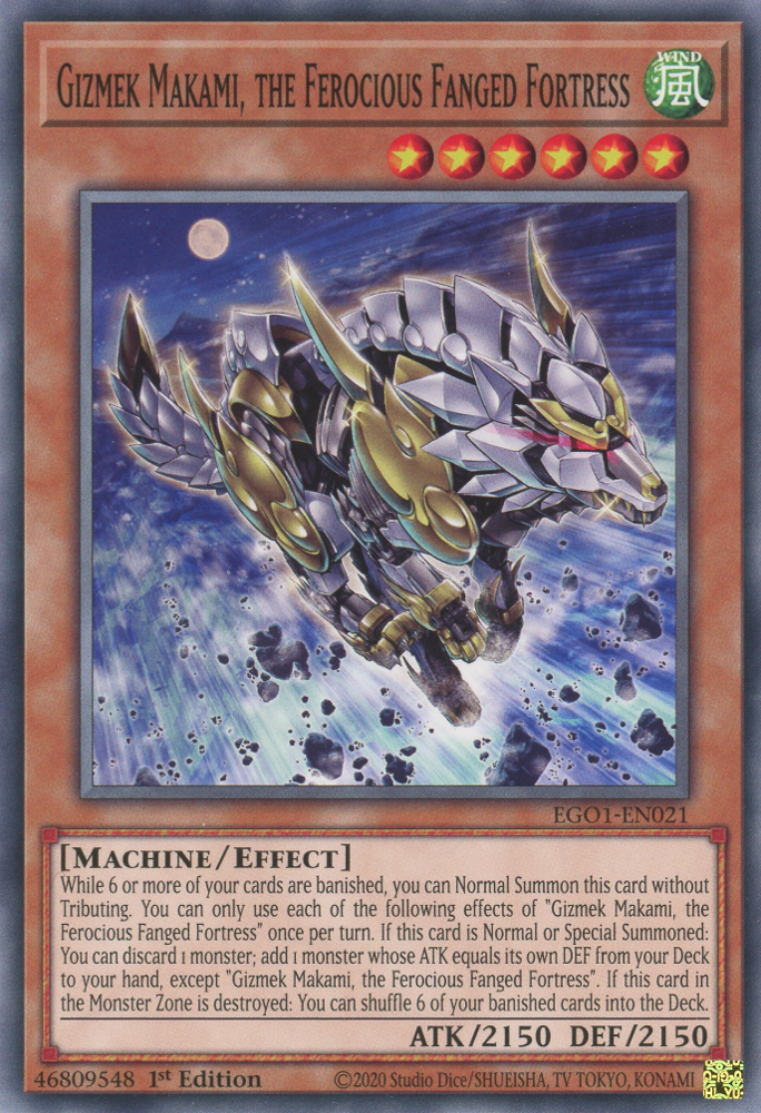 gizmek yugioh deck Yu-Gi-Oh! - Complete may be 1st or Unlimited Edition Gizmek Makami, the Ferocious Fanged