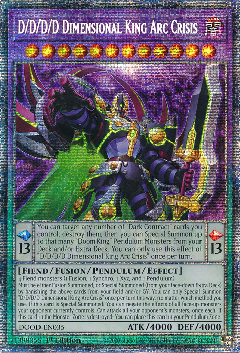 D/D/D/D-Dimensionskönig Arc Crisis (D/D/D/D Dimensional King Arc Crisis)