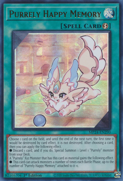 遊戯王泰亜版 【AES】 ピュアリィ purrely 25thシークレット165 Purrely Pretty Memory (Quarter Century Secret Rare) - 25th