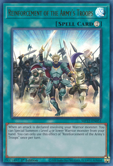 Reinforcement of the Army's Troops - Yugipedia - Yu-Gi-Oh! wiki