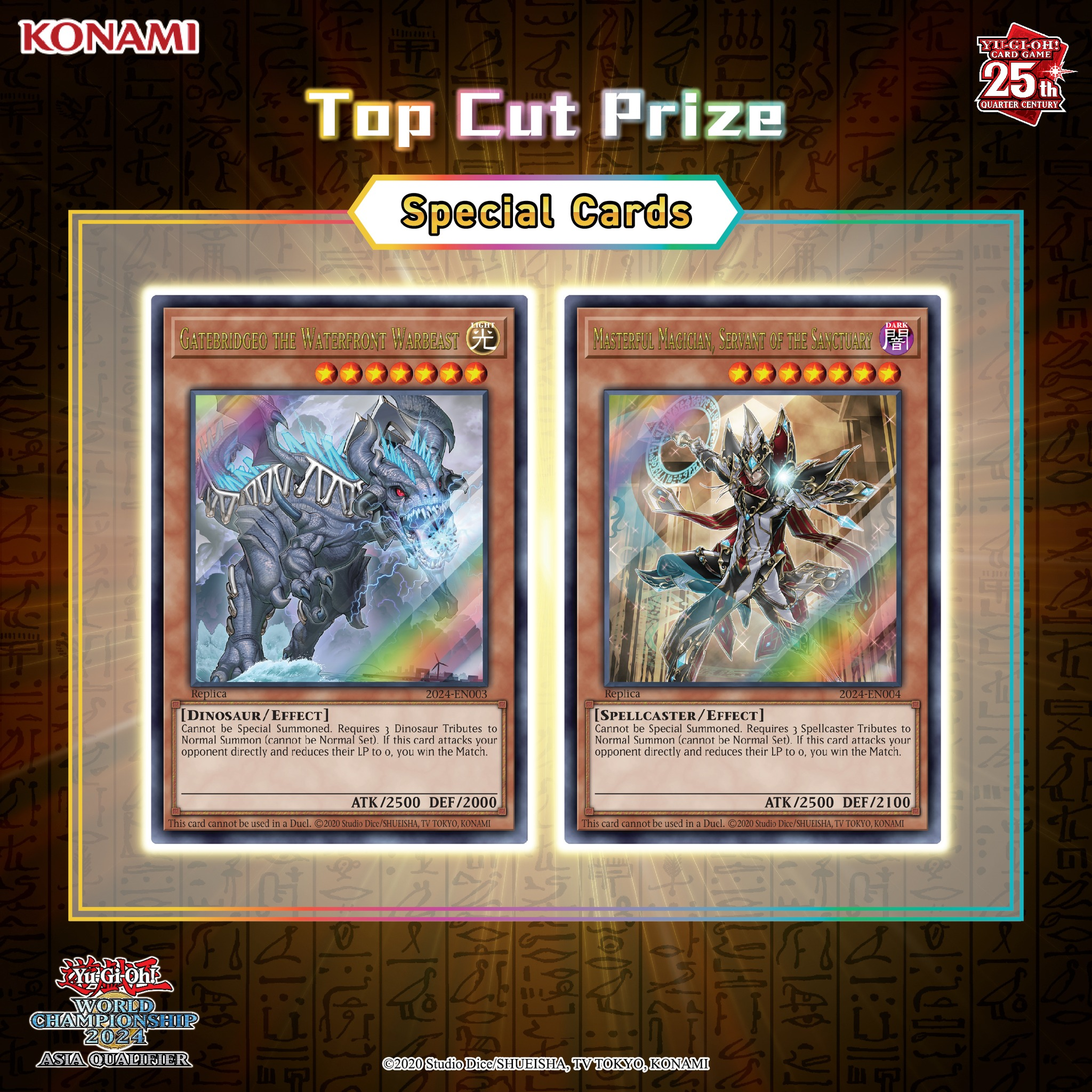 Yu-Gi-Oh! World Championship 2024 Asia Regional Qualifiers prize cards