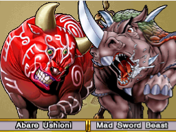 Abare Ushioni along with Mad Sword Beast, in Over the Nexus
