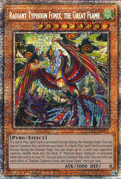 Glanztaifun Fonix, die große Flamme (Radiant Typhoon Fonix, the Great Flame)
