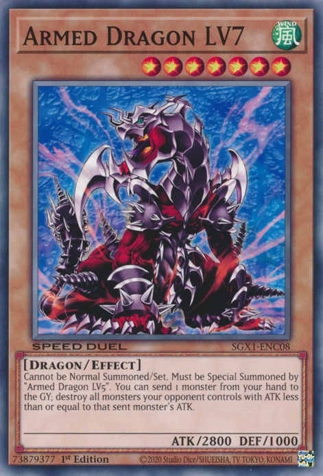 YuGiOH Tournament Ready To Play Armed Dragon Thunder Deck 40 Cards