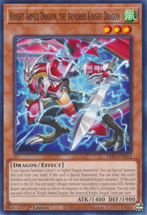 Ritterbewaffneter Drache, der gerüstete Ritterdrache (Knight Armed Dragon, the Armored Knight Dragon)