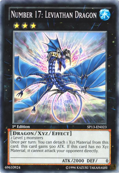 Rare Leviathan Dragon Holographic GENF-JP039 Japanese Number 17 Ghost