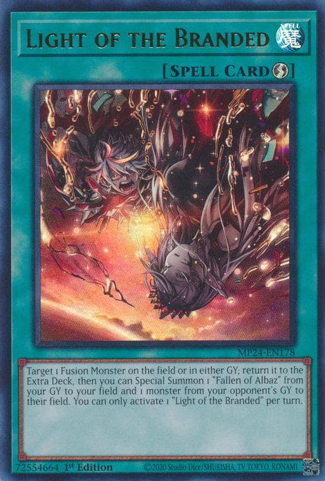 branded cards yugioh Yu-Gi-Oh! Fusion - SDAZ-EN021 - Super Rare Light of the Branded -